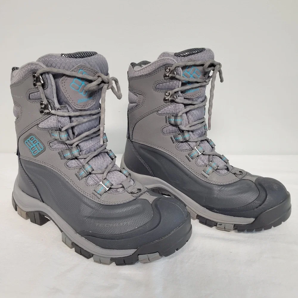 Columbia Bugaboot III Women 8.5 Black Pacific Rim Waterproof Winter Boots BL5980